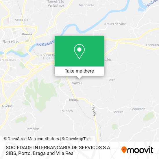 SOCIEDADE INTERBANCARIA DE SERVICOS S A SIBS map