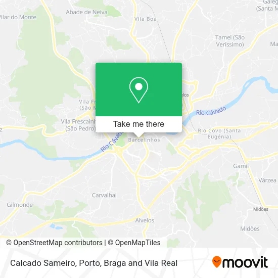 Calcado Sameiro map