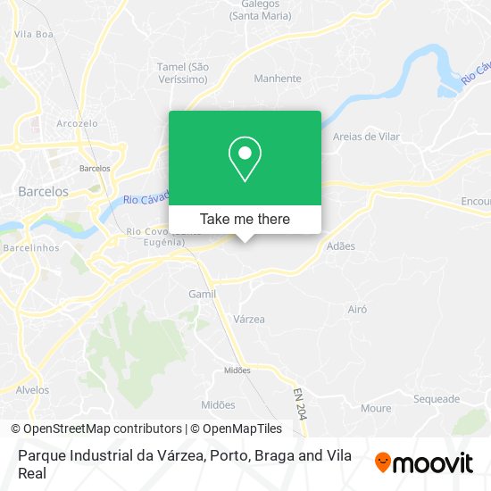 Parque Industrial da Várzea mapa