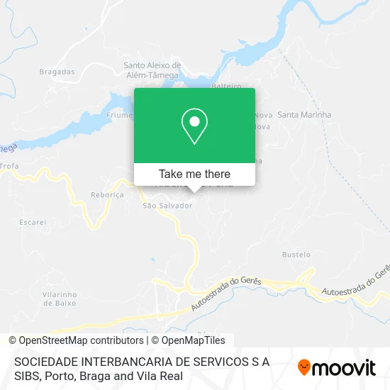 SOCIEDADE INTERBANCARIA DE SERVICOS S A SIBS map