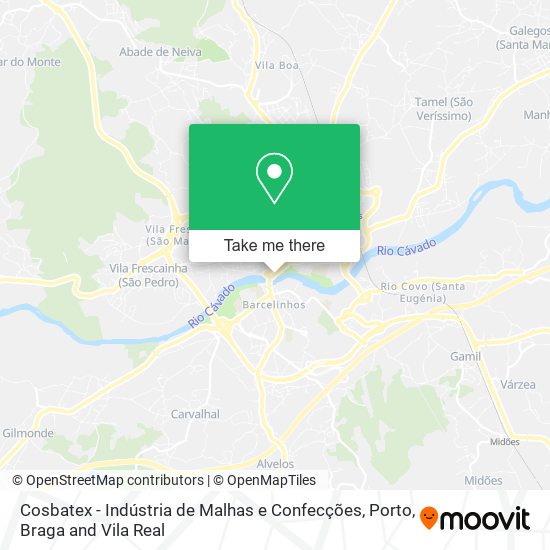 Cosbatex - Indústria de Malhas e Confecções map