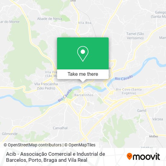 Acib - Associação Comercial e Industrial de Barcelos map