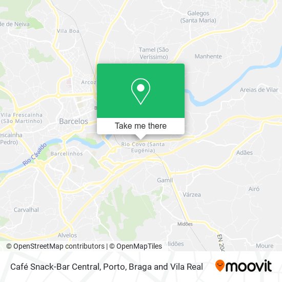 Café Snack-Bar Central mapa