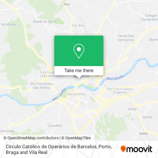 Círculo Católico de Operários de Barcelos map