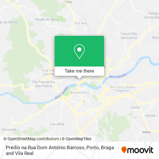 Prédio na Rua Dom António Barroso mapa