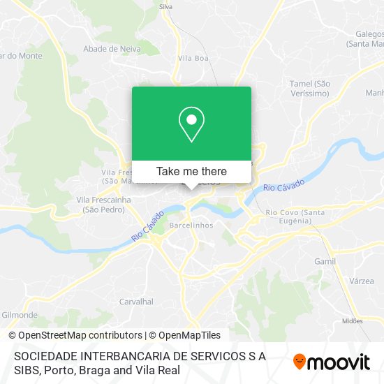 SOCIEDADE INTERBANCARIA DE SERVICOS S A SIBS map