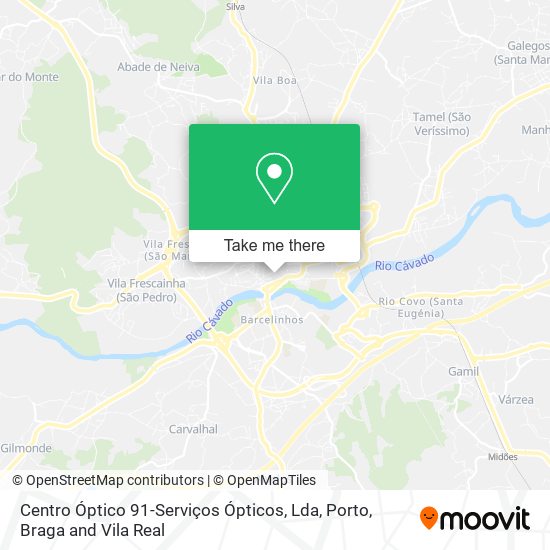 Centro Óptico 91-Serviços Ópticos, Lda mapa