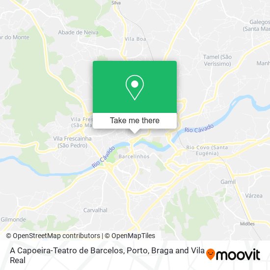 A Capoeira-Teatro de Barcelos map