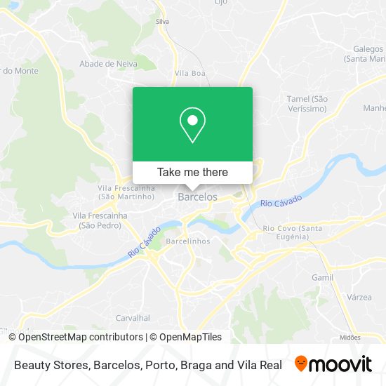 Beauty Stores, Barcelos map