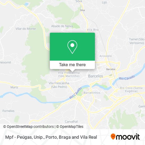 Mpf - Peúgas, Unip. mapa