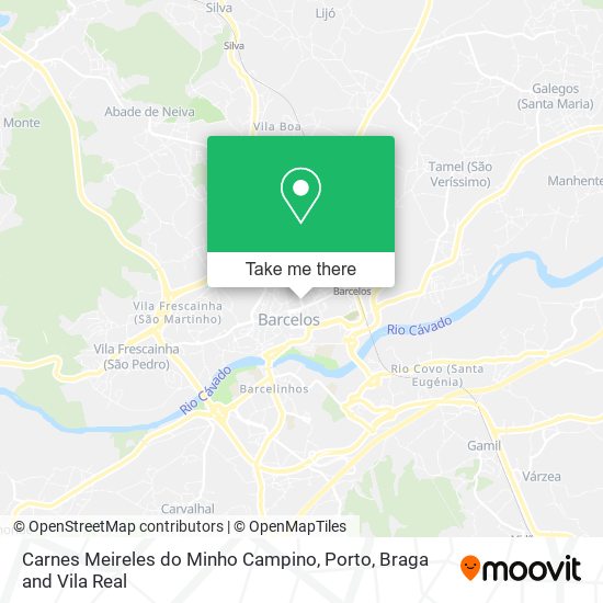 Carnes Meireles do Minho Campino map