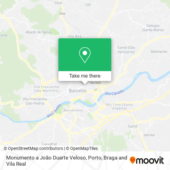 Monumento a João Duarte Veloso mapa