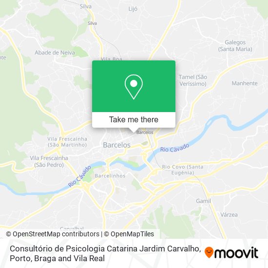 Consultório de Psicologia Catarina Jardim Carvalho map