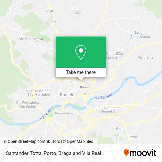 Santander Totta map