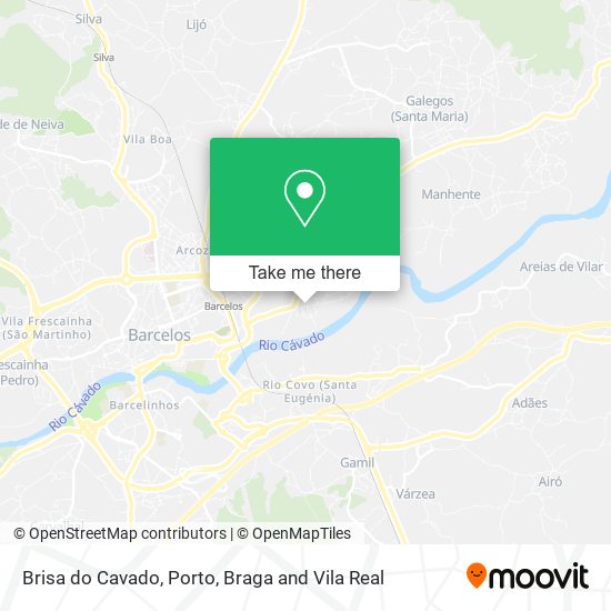 Brisa do Cavado mapa