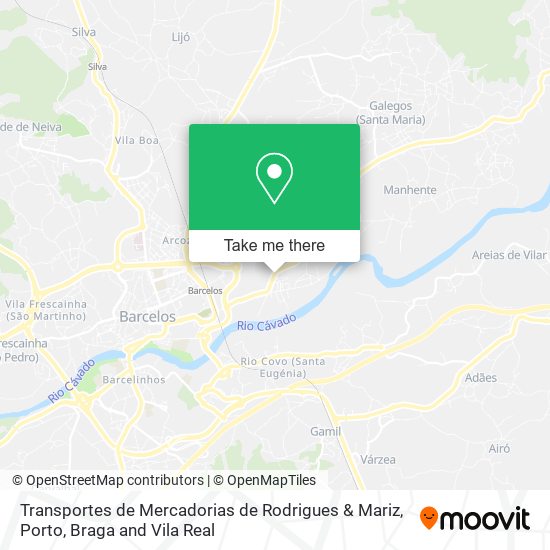 Transportes de Mercadorias de Rodrigues & Mariz map