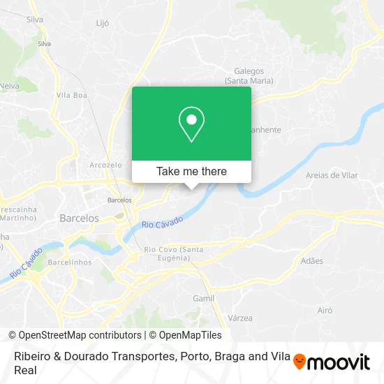 Ribeiro & Dourado Transportes map