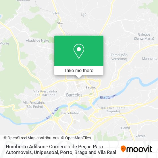 Humberto Adilson - Comércio de Peças Para Automóveis, Unipessoal map