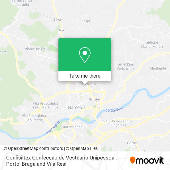 Confisiltex-Confecção de Vestuário Unipessoal mapa