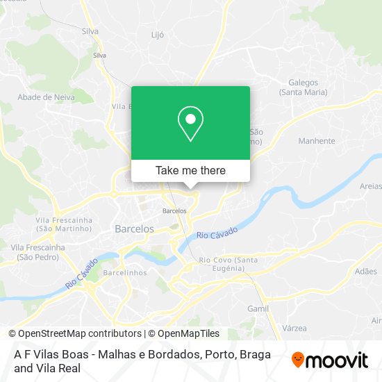 A F Vilas Boas - Malhas e Bordados mapa