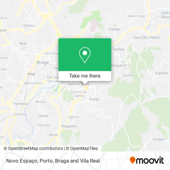 Novo Espaço mapa