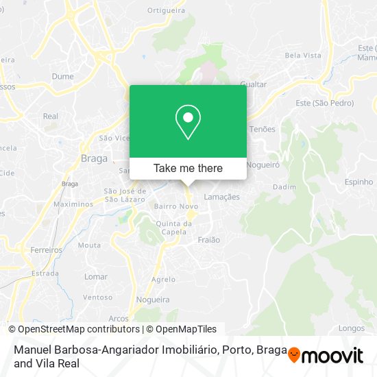 Manuel Barbosa-Angariador Imobiliário map