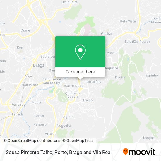 Sousa Pimenta Talho map