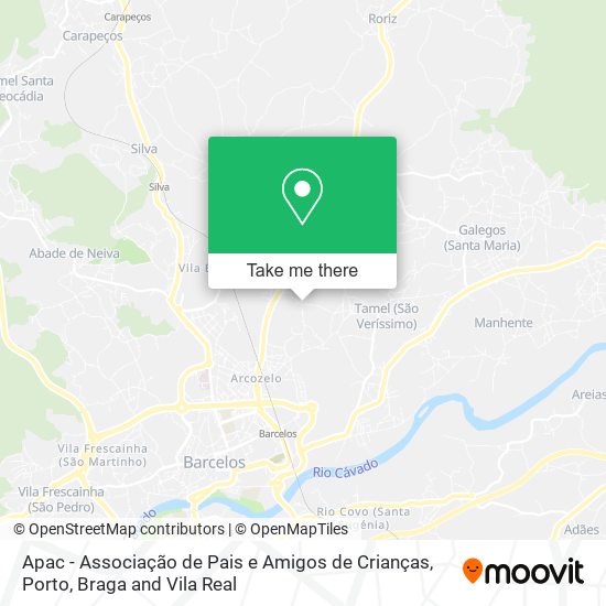 Apac - Associação de Pais e Amigos de Crianças map