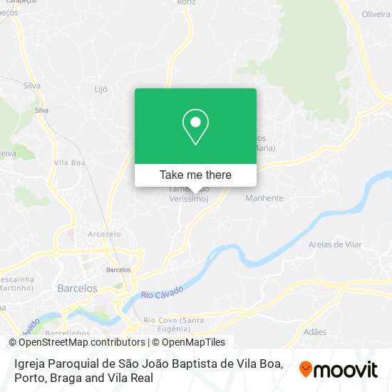 Igreja Paroquial de São João Baptista de Vila Boa map