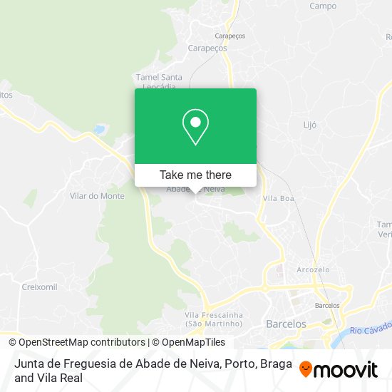 Junta de Freguesia de Abade de Neiva map