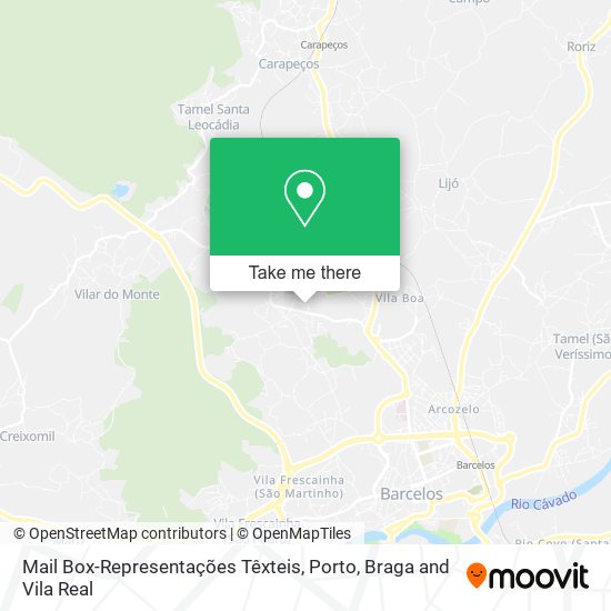 Mail Box-Representações Têxteis mapa