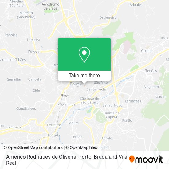Américo Rodrigues de Oliveira map
