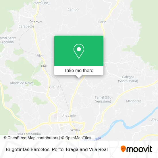 Brigotintas Barcelos map
