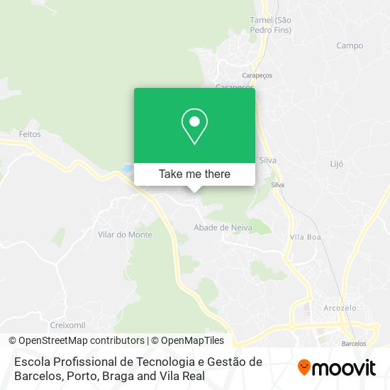 Escola Profissional de Tecnologia e Gestão de Barcelos map