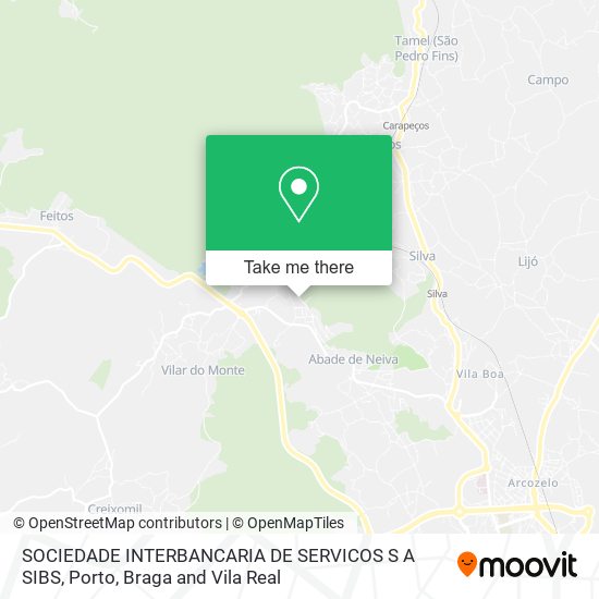 SOCIEDADE INTERBANCARIA DE SERVICOS S A SIBS map