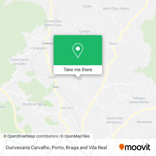 Ourivesaria Carvalho mapa