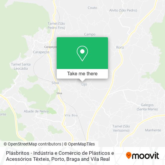 Plásbritos - Indústria e Comércio de Plásticos e Acessórios Têxteis map