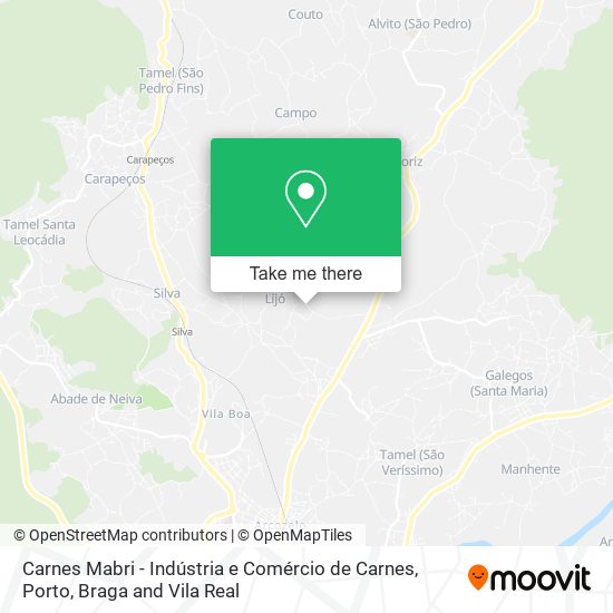Carnes Mabri - Indústria e Comércio de Carnes map