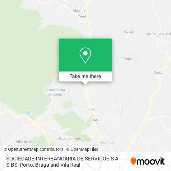 SOCIEDADE INTERBANCARIA DE SERVICOS S A SIBS map