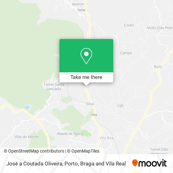 José a Coutada Oliveira mapa