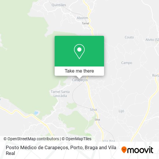 Posto Médico de Carapeços map