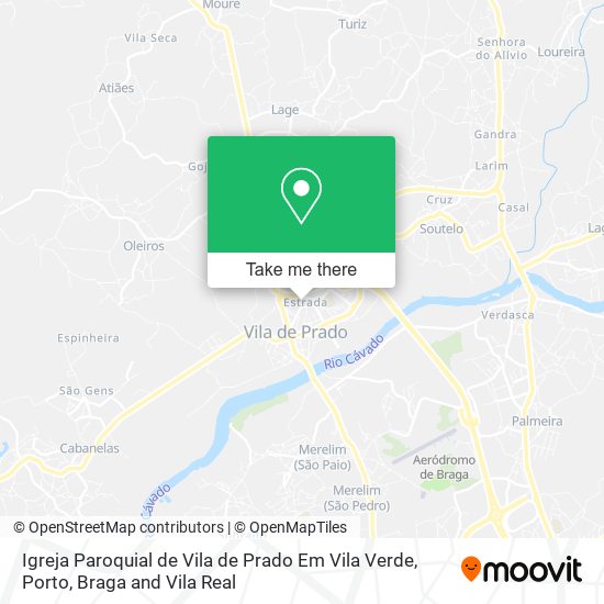Igreja Paroquial de Vila de Prado Em Vila Verde map