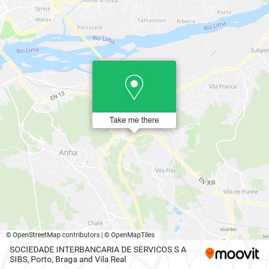 SOCIEDADE INTERBANCARIA DE SERVICOS S A SIBS map