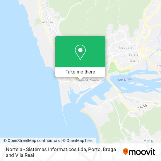 Norteia - Sistemas Informaticos Lda map