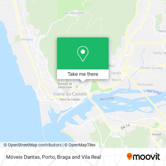 Móveis Dantas map