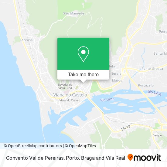 Convento Val de Pereiras mapa