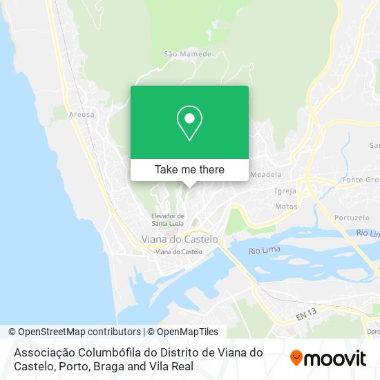 Associação Columbófila do Distrito de Viana do Castelo map
