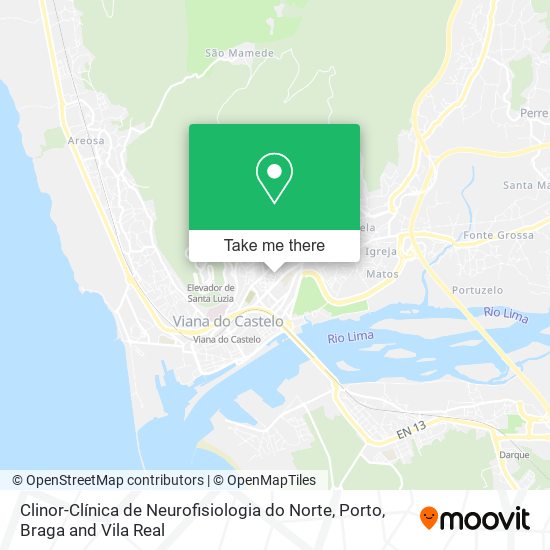 Clinor-Clínica de Neurofisiologia do Norte mapa