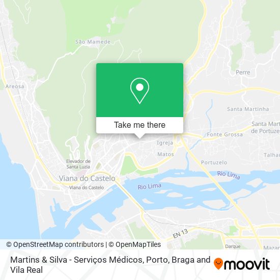 Martins & Silva - Serviços Médicos mapa