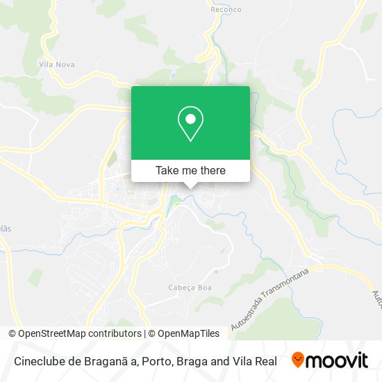 Cineclube de Braganã a map